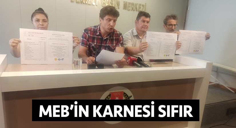 MEB’in karnesi sıfır!
