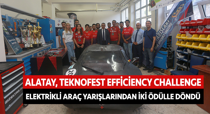 ALATAY, TEKNOFEST Efficiency Challenge Elektrikli Araç Yarışlarından iki ödülle döndü