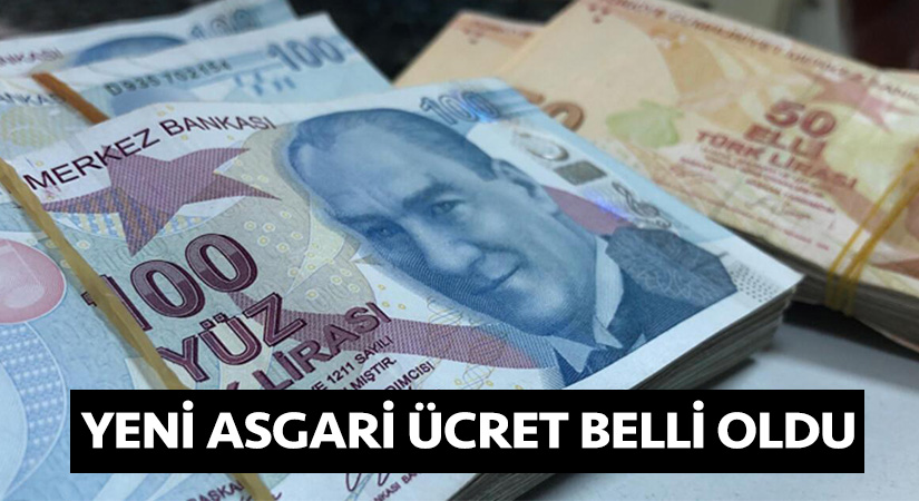 Yeni asgari ücret belli oldu