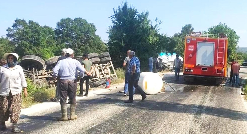 Denizli’de iki kamyonun karışığı kazada 1 kişi öldü