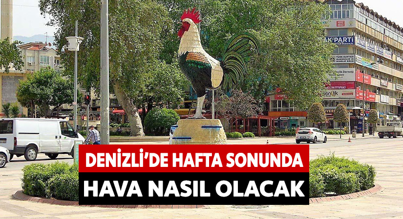 Denizli’de hafta sonunda hava nasıl olacak